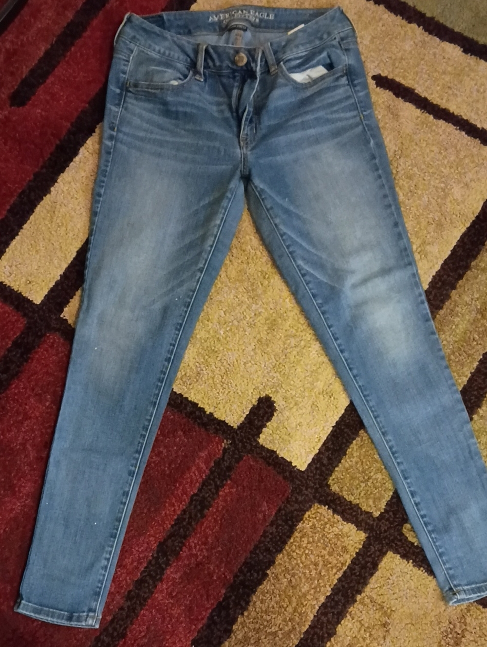 American Eagle Outfitters Medium Blue Women’s Skinny Jeans Size 8 Super Stretch
